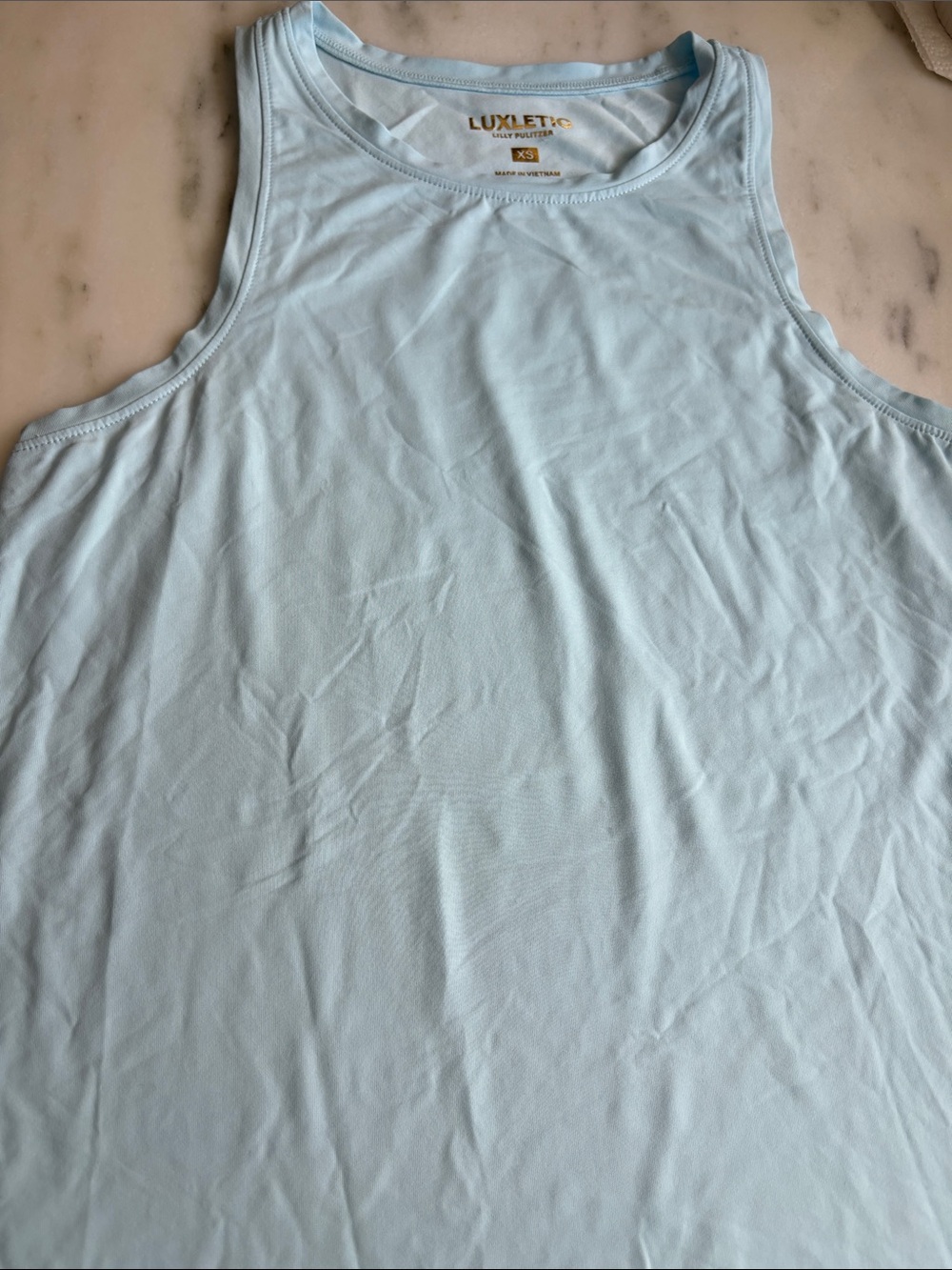 Lilly Pulitzer Luxletic Westley Tank Top XS light blue